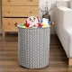 VZ Laundry Basket Foldable, Waterproof , Collapsible Laundry Hamper, 65L, Grey