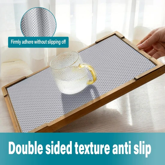 VZ Drawer Liners Washable Drawer and Shelf Liners, Non-Slip Non-Adhesive for Kitchen Cabinet Drawer Liners Mat，Sink Protector for Home Office , 30cm x 150cm -Grey