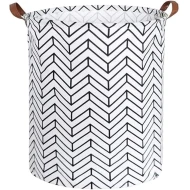 VZ Laundry Basket Foldable, Waterproof , Collapsible Laundry Hamper, 65L,  White