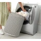 VZ Laundry Basket Foldable, Waterproof , Collapsible Laundry Hamper, 65L, Grey