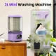 Cordless & Rechargeable Underwear Washer with Laundry Cup – 2 Liters Rechargeable Mini Washing Machine for Bras, Socks & Delicates