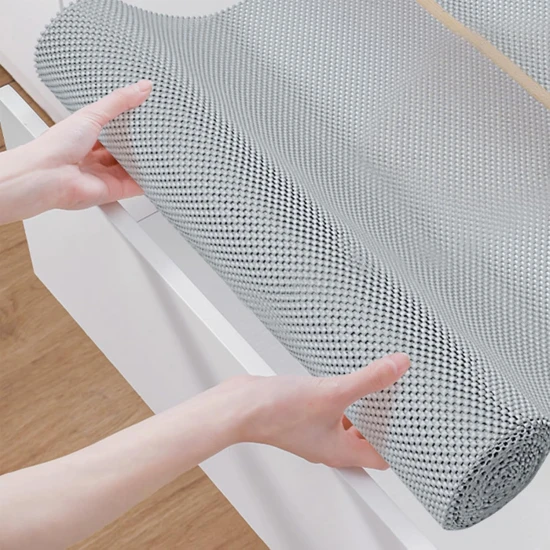 VZ Drawer Liners Washable Drawer and Shelf Liners, Non-Slip Non-Adhesive for Kitchen Cabinet Drawer Liners Mat，Sink Protector for Home Office , 30cm x 150cm -Grey