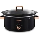 Tower Infinity Slow Cooker with 3 Heat Settings & Keep Warm Function, 6.5L, 300W, Black and Rose Gold
