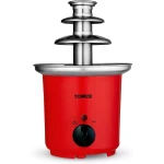 Tower Chocolate Fountain in Red – Three-Tier Hot Chocolate Fondue Maker