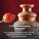 Tower Chocolate Fountain in Red – Three-Tier Hot Chocolate Fondue Maker