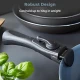 Tower Freedom Detachable Bakelite Handle with Clip and Grip Mechanism, Black