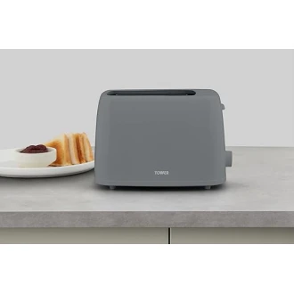  Tower Presto 2 Slice Toaster with 6 Browning Levels, 650W, Grey
