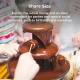 Tower Chocolate Fountain in Red – Three-Tier Hot Chocolate Fondue Maker