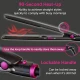 Carmen Neon Hair Straightener with Keratin-Infused Coating and Rapid 90-Second Heat-Up Time, Graphite/Pink