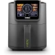 Tower AIRX Digital Single Basket Air Fryer with A.I & Vortx Technology, 6 Cooking Pre-sets, Space Saving Design, 60 Minute Timer, 1500W, Grey,  5 Litre