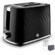 Swan Windsor 2 Slice Toaster with 7 Browning Levels, Defrost/Reheat/Cancel Functions, Self-Centring Functions and Removable Crumb Tray, 900W, Black
