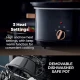 Tower Infinity Slow Cooker with 3 Heat Settings & Keep Warm Function, 6.5L, 300W, Black and Rose Gold