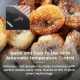 Tower Mini Donut Maker, 750W, Non-Stick Plates, Locking Latch, Indicator LED, Black,
