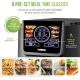 Tower AIRX Digital Single Basket Air Fryer with A.I & Vortx Technology, 6 Cooking Pre-sets, Space Saving Design, 60 Minute Timer, 1500W, Grey,  5 Litre