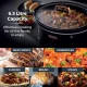 Tower Infinity Slow Cooker with 3 Heat Settings & Keep Warm Function, 6.5L, 300W, Black and Rose Gold