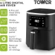 Tower  Digital Single Basket Air Fryer, 4L Capacity, Overheat Protection, 1300W, Black, Medium