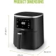 Tower  Digital Single Basket Air Fryer, 4L Capacity, Overheat Protection, 1300W, Black, Medium