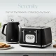 Swan Serenity 4 Slice Toaster with Matt Finish ,6 Browning Levels, Temperature Control, Reheat and Defrost Functions, 2100W, Black