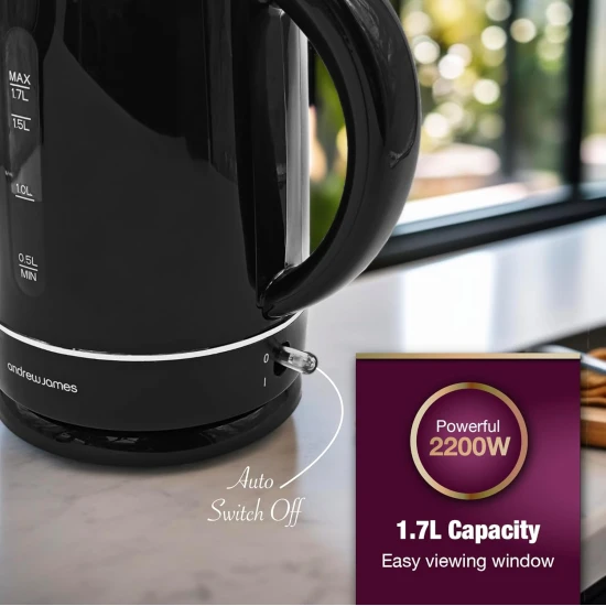 Shop quality Andrew James Quick Boil Electric Kettle with Filter, Stylish Quiet Black Kettle with Rapid Boiling, (Black) in Kenya from vituzote.com Shop in-store or online and get countrywide delivery!