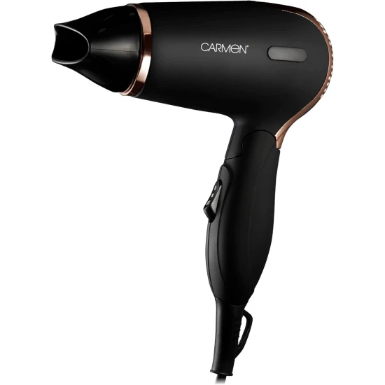 Shop quality Carmen Noir Lightweight Travel Hair Dryer with Concentrator Nozzle and Foldable Handle, 1200W, Black and Copper in Kenya from vituzote.com Shop in-store or online and get countrywide delivery!