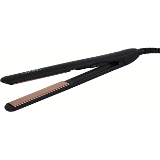 Carmen Noir Hair Straightener with Ceramic Plates and Anti Tangle 360° Swivel Cord, Black & Copper