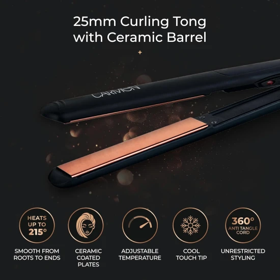 Shop quality Carmen Noir Hair Straightener with Ceramic Plates and Anti Tangle 360° Swivel Cord, Black & Copper in Kenya from vituzote.com Shop in-store or online and get countrywide delivery!
