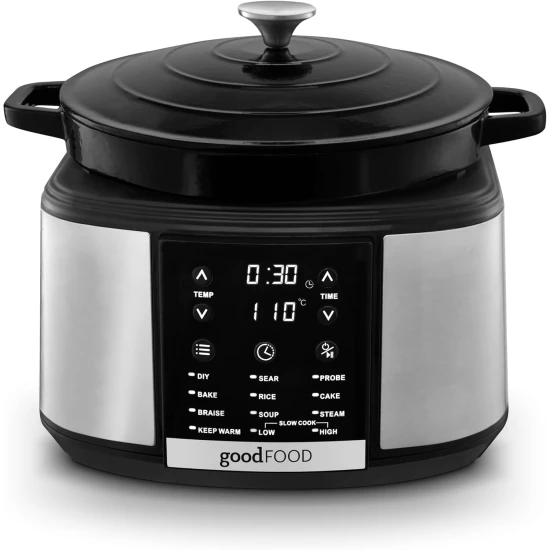 Shop quality Good Food Electrical Dutch Oven with 12 Cooking Pre-sets, 1500W, Black & Stainless Steel in Kenya from vituzote.com Shop in-store or online and get countrywide delivery!