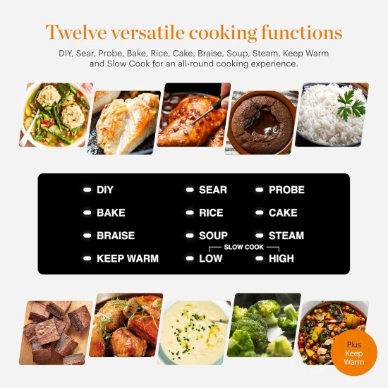 Shop quality Good Food Electrical Dutch Oven with 12 Cooking Pre-sets, 1500W, Black & Stainless Steel in Kenya from vituzote.com Shop in-store or online and get countrywide delivery!