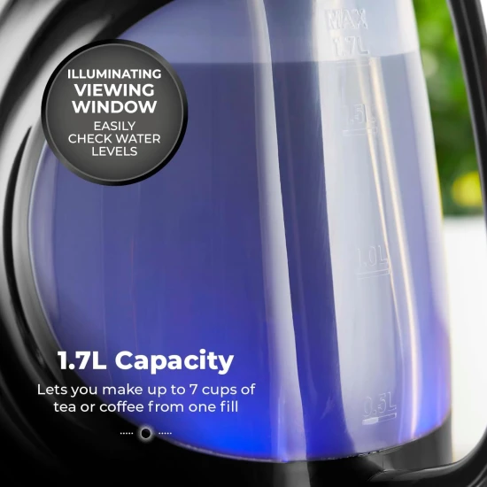 Shop quality Tower Sonar Textured Kettle with Large Viewing Window & Blue Light, 360 Degree Base, 3000W, 1.7L, Black in Kenya from vituzote.com Shop in-store or online and get countrywide delivery!