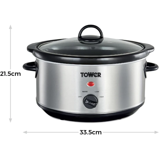 Shop quality Tower Slow Cooker with 3 Heat Settings and Removable Dishwasher Safe Pot, 3.5 Litre, Stainless Steel in Kenya from vituzote.com Shop in-store or online and get countrywide delivery!