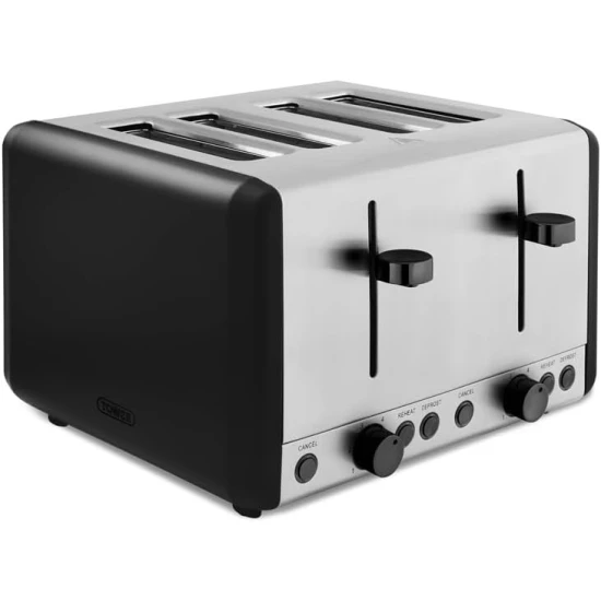 Shop quality Tower Sera 4 Slice Toaster with 6 Browning Levels, Removable Crumb Tray, Defrost/Reheat/Cancel Functions, 1800W, Black in Kenya from vituzote.com Shop in-store or online and get countrywide delivery!