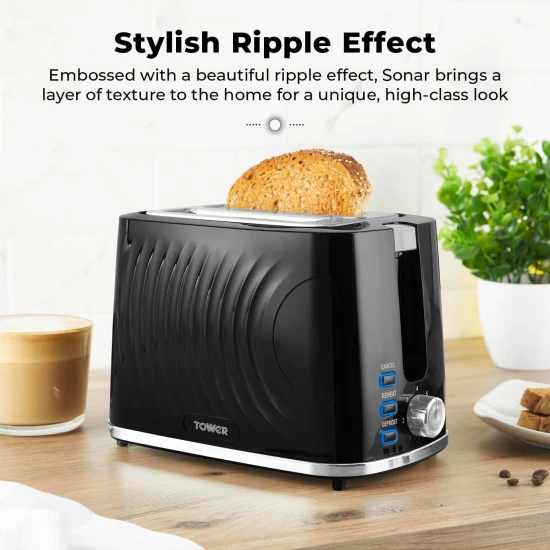 Shop quality Tower 2-Slice Toaster with 7 Browning Levels, Defrost, Reheat & Cancel Settings, Removable Crumb Tray, 900W, Black in Kenya from vituzote.com Shop in-store or online and get countrywide delivery!