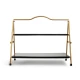 Artesà 2 Tier Gold and Black Metal Serving Stand, 39.3 x 26cm