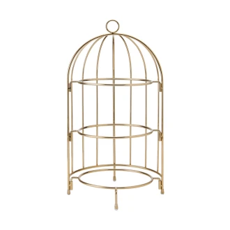 Artesà 3 Tier Afternoon Tea Cake Bird Cage Stand, 22 x 42cm