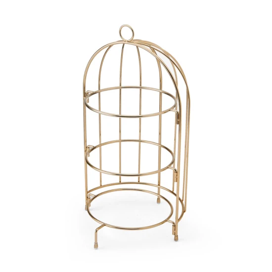 Artesà 3 Tier Afternoon Tea Cake Bird Cage Stand, 22 x 42cm