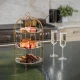 Artesà 3 Tier Afternoon Tea Cake Bird Cage Stand, 22 x 42cm