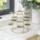 Artesà Brass Canape Serving Tree, 37.4 x 40cm