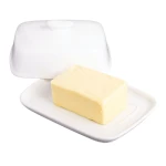Kitchen Craft White Porcelain Covered Butter Dish