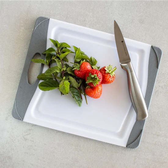 MasterClass Anti-Microbial Non-Slip Chopping Board, Small 25.4 x 20.3cm (8" x 10")