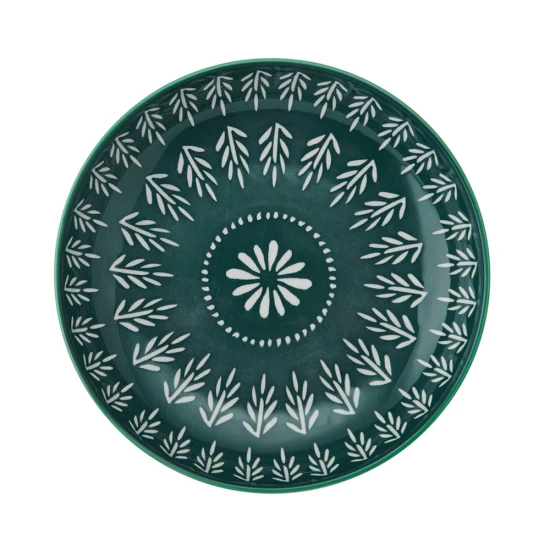 Mikasa Folk Pattern Stoneware Bowl, 900ml, 21 x 5cm