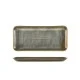 Neville Genware Terra Porcelain Matt Grey Narrow Rectangular Platter 27 x 12.5cm