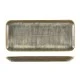 Neville Genware Terra Porcelain Matt Grey Narrow Rectangular Platter 36 x 16.5cm
