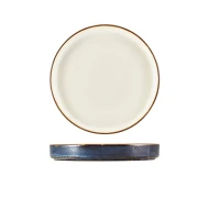Neville Terra Porcelain Aqua Blue Two Tone Presentation Plate 18cm