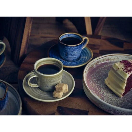 Neville Genware Terra Porcelain Matt Grey Saucer 11.5cm