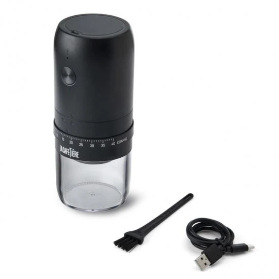 La Cafetière Electric USB & Cordless Ceramic Burr Coffee Grinder, 200ml