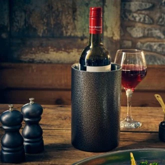 Neville GenWare Hammered Silver Wine Cooler, 12 x 20cm (Dia x H)