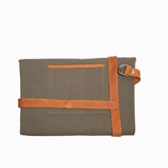 Adelphi Green Trim Hard-Wearing Apron, Unisex, 3 Large Pockets - Made in Kenya