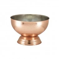Neville Genware Hammered Copper Champagne Bowl 36cm - 14L Capacity