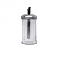 Neville Genware Sugar Pourer Clear Glass Base S/ St. Tube Top 7.5 x 17cm (Dia x H) - 35cl/12oz