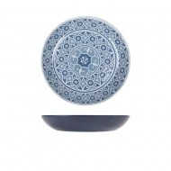 Neville Genware Blue Marrakesh Melamine Bowl, 1.8L/63.4oz